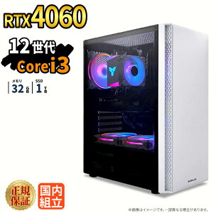 �_10���܂Ō��艿�i�^�y1000�~OFF�N�[�|���L�z�Q�[�~���OPC �Q�[�~���O�p�\�R�� �f�X�N�g�b�v�p�\�R�� GeForce RTX4060 ��12���� Intel Corei3 Windows11 SSD 1TB ������ 32GB e�X�|�[�c �Q�[�� �f�X�N�g�b�vPC 