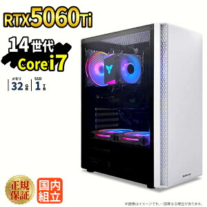 �_10���܂Ō��艿�i�^�y1000�~OFF�N�[�|���L�z�Q�[�~���OPC �Q�[�~���O�p�\�R�� �f�X�N�g�b�v�p�\�R�� GeForce RTX5060Ti ��14���� Intel Corei7 Windows11 SSD 1TB ������ 32GB e�X�|�[�c �Q�[�� �f�X�N�g�b�vP
