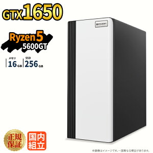 �_�X�[�p�[�Z�[������^�Q�[�~���OPC �V�i �{�̂̂� GTX1650 Ryzen5 5600GT ������16GB SSD256GB Windows11 �f�X�N�g�b�vPC WPS Office�t�� 1�N�ۏ� NVMe M.2 SSD �����\ �z�M ����ҏW VTuber�Ή� e�X�|�[�c ���S�� 