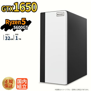 �_�X�[�p�[�Z�[������^�Q�[�~���OPC �V�i �{�̂̂� GTX1650 Ryzen5 5600GT ������32GB SSD1TB Windows11 �f�X�N�g�b�vPC WPS Office�t�� 1�N�ۏ� NVMe M.2 SSD �����\ �z�M ����ҏW VTuber�Ή� e�X�|�[�c ���S�� �Q