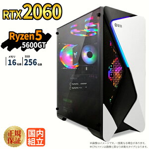 �Q�[�~���OPC �V�i �{�̂̂� RTX2060 Ryzen5 5600GT ������16GB SSD256GB Windows11 �f�X�N�g�b�vPC WPS Office�t�� 1�N�ۏ� NVMe M.2 SSD �����\ �z�M ����ҏW VTuber�Ή� e�X�|�[�c ���S�� �Q�[�~���O�p�\�R�� �f�X