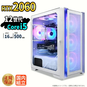 �_18�����艿�i�^�Q�[�~���OPC �V�i �{�̂̂� RTX2060 ��12���� Intel Corei5 12400F ������16GB SSD500GB Windows11 �f�X�N�g�b�vPC WPS Office�t�� 1�N�ۏ� NVMe M.2 SSD �����\ �z�M ����ҏW VTuber�Ή� e�X�|�[�c ��