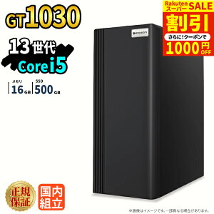 �_�X�[�p�[�Z�[�����艿�i�^�Q�[�~���OPC �{�̂̂� GT1030 ��13���� Intel Corei5 13400F ������16GB SSD500GB Windows11 �f�X�N�g�b�vPC �V�i 1�N�ۏ� NVMe M.2 SSD �z�M ����ҏW VTuber e�X�|�[�c �����\ ���S�� 