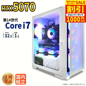 _X[p[Z[艿iI^y1000~OFFN[|LzyRTX5070ځzVi Q[~Op\R windows11 fXNgbvPC p\R Q[~OPC GeForce RTX5070 14 Intel Corei7 Windows11 SSD 