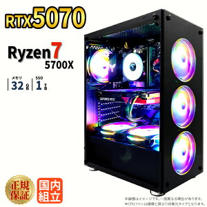 _11܂Ō艿i^y1000~OFFN[|LzyRTX5070iځzVi Q[~Op\R windows11 fXNgbvPC p\R Q[~OPC GeForce RTX5070 Ryzen7 5700X Windows11 SSD 1TB  32GB eX