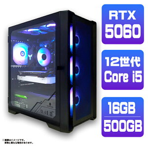 _X[p[Z[^y50OFFzyRTX5060 ňlɒIzVi Q[~OPC fXNgbvp\R RTX5060 12 Intel Corei5 12400F SSD 500GB 16GB fXNgbvPC 1Nۏ