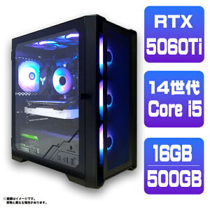 _X[p[Z[^y50OFFzyRTX5060Ti ňlɒIzVi Q[~OPC fXNgbvp\R RTX5060Ti 14 Intel Corei5 14400F Windows11 10 SSD 500GB 16GB fXNgbvPC 1Nۏ