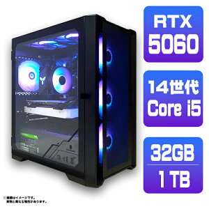 _X[p[Z[^y50OFFzyRTX5060 ňlɒIzVi Q[~OPC fXNgbvp\R RTX5060 14 Intel Corei5 14400F Windows11 10 SSD 1TB 32GB fXNgbvPC 1Nۏ 