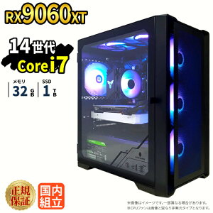 _11܂Ō艿i^y1000~OFFN[|LzyRX9060XTځzVi Q[~Op\R windows11 fXNgbvPC p\R Q[~OPC Radeon rx9060xt 14 Intel Corei7 Windows11 SSD 1TB 