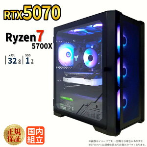 _16܂Ō艿i^y1000~OFFN[|LzyRTX5070ځzVi Q[~Op\R windows11 fXNgbvPC p\R Q[~OPC GeForce RTX5070 Ryzen7 5700X Windows11 SSD 1TB  32GB eX