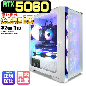 _X[p[Z[I1000~OFFN[|zz^yRTX5060 ňlɒIzVi Q[~OPC fXNgbvp\R RTX5060 14 Intel Corei5 14400F SSD 1TB 32GB