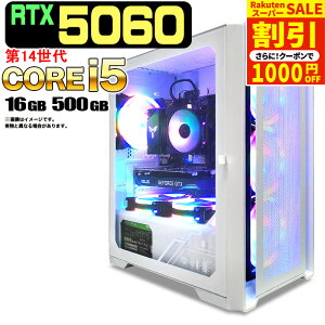 _X[p[Z[ I^yN[|zzzyRTX5060 ňlɒIzVi Q[~OPC fXNgbvp\R RTX5060 14 Intel Corei5 14400F SSD 500GB 16GB