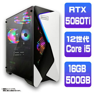 _X[p[Z[^y50OFFzyRTX5060Ti ňlɒIzVi Q[~OPC fXNgbvp\R RTX5060Ti 12 Intel Corei5 12400F Windows11 10 SSD 500GB 16GB fXNgbvPC 1Nۏ