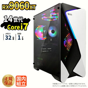 _11܂Ō艿i^y1000~OFFN[|LzyRX9060XTځzVi Q[~Op\R windows11 fXNgbvPC p\R Q[~OPC Radeon rx9060xt 14 Intel Corei7 Windows11 SSD 1TB 
