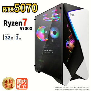 _11܂Ō艿i^y1000~OFFN[|LzyRTX5070ځzVi Q[~Op\R windows11 fXNgbvPC p\R Q[~OPC GeForce RTX5070 Ryzen7 5700X Windows11 SSD 1TB  32GB eX