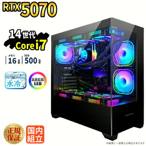 yRTX5070ځzVi ȈՐ Q[~Op\R s[X windows11 fXNgbvPC p\R Q[~OPC GeForce RTX5070 14 Intel Corei7 Windows11 SSD 500GB  16GB ARGB eX|[c Q