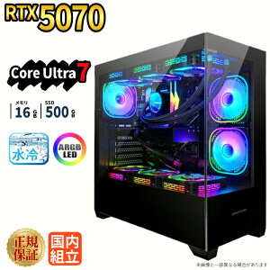 _11܂Ō艿i^y1000~OFFN[|LzyRTX5070ځzVi ȈՐ Q[~Op\R s[X windows11 fXNgbvPC p\R Q[~OPC GeForce RTX5070 Intel Core Ultra 7 Windows11 