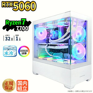 yRTX5060ځzVi ȈՐ Q[~Op\R s[X windows11 fXNgbvPC p\R Q[~OPC GeForce RTX5060 Ryzen7 7700 Windows11 SSD 1TB  32GB ARGB eX|[c Q[