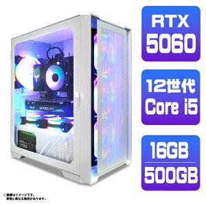 _X[p[Z[^y50OFFzVi Q[~OPC fXNgbvp\R RTX5060 12 Intel Corei5 12400F Windows11 10 SSD 500GB 16GB fXNgbvPC 1Nۏ  eX|[c Q[~Op\