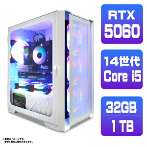 _X[p[Z[^y50OFFzyRTX5060 ňlɒIzVi Q[~OPC fXNgbvp\R RTX5060 14 Intel Corei5 14400F Windows11 10 SSD 1TB 32GB fXNgbvPC 1Nۏ 