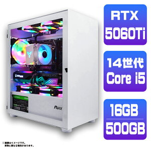 _X[p[Z[^y50OFFzyRTX5060Ti ňlɒIzVi Q[~OPC fXNgbvp\R RTX5060Ti 14 Intel Corei5 14400F Windows11 10 SSD 500GB 16GB fXNgbvPC 1Nۏ