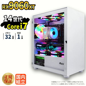 _11܂Ō艿i^y1000~OFFN[|LzyRX9060XTځzVi Q[~Op\R windows11 fXNgbvPC p\R Q[~OPC Radeon rx9060xt 14 Intel Corei7 Windows11 SSD 1TB 
