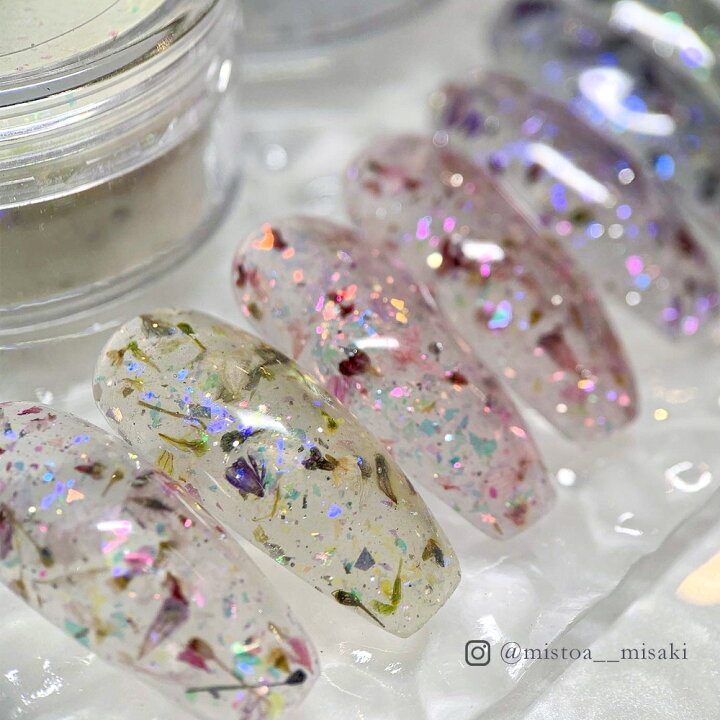 楽天市場】押し花 ネイル ドライフラワー ハンドメイド【AcrylicPowder 