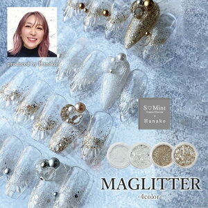 �}�O�l�b�g�̋P����Mix���ꂽ�V���o�O���b�^�[ �yHanako�搶�v���f���[�X�@MAGLITTER �zHanako �l�C�� �O���b�^�[ �z���O���� ���� S Mint×Artist �G�X�~���g �~�b�N�X�O���b�^�[ �l�C���A�[�g �W�F��