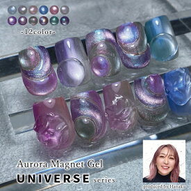 マグネット ネイル ジェル S♡Mint×Artist【Hanako先生プロデュース Aurora Magnet Gel UNIVERSE series- 】エスミント ミックスグリッター ネイルアート ジェルネイル レジン キラキラ ネイルパーツ