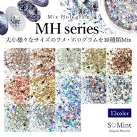 ネイル ラメ レジン グリッター ホログラム 【Mix Hologram -MH series-】エスミント ジェルネイル レジ…