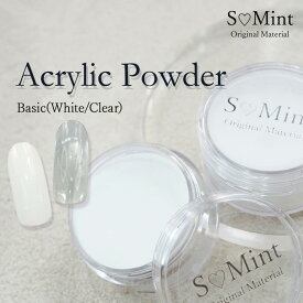 【セミナー記念！最大30%OFF】kaji先生アクリルセミナー使用！ 【AcrylicPowder -Basic- 】 ネイル アクリルパウダー エスミント クリア スカルプ 3Dアート ジェルネイル ネイルアート ラメ ネイルパーツ レジン レジンパーツ ホワイト クリア ロングネイル 長さだし