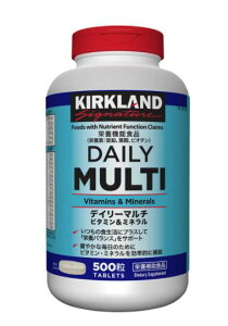 �J�[�N�����h�V�O�l�`���[ �f�C���[ �}���`�r�^�~�� �� �~�l���� 500 ���@Kirkland Signature Daily Multi Vitamin & Mineral 500 Count