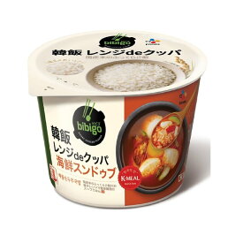 ビビゴ レンジdeクッパ 海鮮スンドゥブ 12個　bibigo Instant Gukbap Seafood Tofu Soup 12 pack