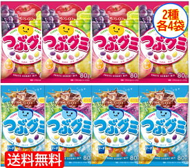 春日井製菓 つぶグミ 2種 アソートセット （つぶグミ/ソーダ）各4袋 計8袋