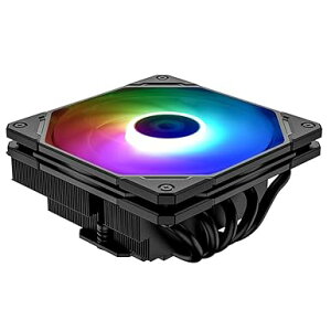 ID-COOLING IS-55 ARGB CPUN[[ [vt@C 57mm ARGB 5{q[gpCv 120x120x15mm Xt@ Intel LGA1700/115X/1200p AMD AM4/AM5p  ubN