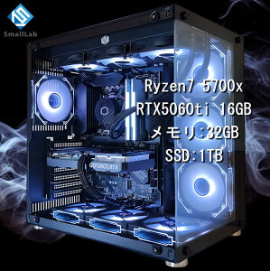 X[{ AMD Ryzen7 5700x ^ RTX5060ti 16GB KX2ATX Q[~OPC SSD M.2 NVME 1TB  DDR4 3200MHz 32GB ȈՐ 360mm ubN 