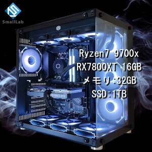 X[{ AMD Ryzen7 9700x ^ RX7800XT 16GB KX2ATX Q[~OPC SSD M.2 NVME 1TB  DDR5 5600MHz 32GB ȈՐ 360mm ubN 