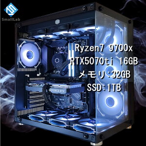 X[{ AMD Ryzen7 9700x ^ RTX5070ti 16GB KX2ATX Q[~OPC SSD M.2 NVME 1TB  DDR5 5600MHz 32GB ȈՐ 360mm ubN 