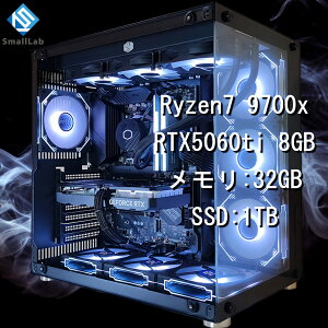 �X���[�����{ AMD Ryzen7 9700x �^ RTX5060ti 8GB �K���X2��ATX �Q�[�~���OPC Windows11 Home SSD M.2 NVME 1TB ������ DDR5 4800MHz 32GB �ȈՐ��� 360mm �u���b�N ��