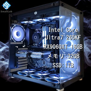 X[{ Intel Core Ultra 7 265KF ^ RX9060XT 16GB KX2ATX Q[~OPC Windows11 Home SSD M.2 NVME 1TB  DDR5 5600MHz 32GB ȈՐ 360mm ubN 