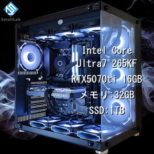 X[{ Intel Core Ultra 7 265KF ^ RTX5070ti 16GB KX2ATX Q[~OPC Windows11 Home SSD M.2 NVME 1TB  DDR5 5600MHz 32GB ȈՐ 360mm ubN 