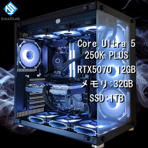 �X���[�����{ Intel Core Ultra 5 250K PLUS �^ RTX5070 12GB �K���X2��ATX �Q�[�~���OPC Windows11 Home SSD M.2 NVME 1TB ������ DDR5 4800MHz 32GB �ȈՐ��� 360mm �u���b�N ��