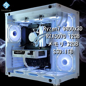 X[{ AMD Ryzen7 9800x3D ^ RTX5070 12GB KX2ATX Q[~OPC SSD M.2 NVME 1TB  DDR5 5600MHz 32GB ȈՐ 360mm zCg 