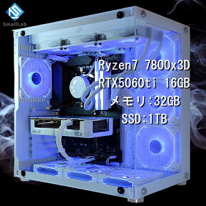 X[{ AMD Ryzen7 7800x3D ^ RTX5060ti 16GB KX2ATX Q[~OPC SSD M.2 NVME 1TB  DDR5 5600MHz 32GB ȈՐ 360mm zCg 