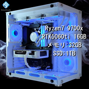 X[{ AMD Ryzen7 9700x ^ RTX5060ti 16GB KX2ATX Q[~OPC SSD M.2 NVME 1TB  DDR5 5600MHz 32GB ȈՐ 360mm zCg 