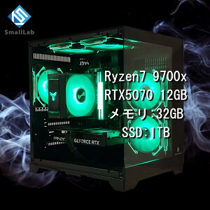 X[{ AMD Ryzen7 9700x ^ RTX5070 12GB KXRpNg Q[~OPC SSD M.2 NVME 1TB  DDR5 5600MHz 32GB ubN 