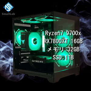 X[{ AMD Ryzen7 9700x ^ RX7800XT 16GB KXRpNg Q[~OPC SSD M.2 NVME 1TB  DDR5 5600MHz 32GB ubN 