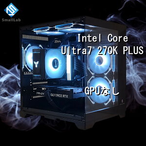�X���[�����{ Intel Core Ultra 7 270K PLUS �^ GPU�Ȃ� �R���p�N�gLED �Q�[�~���OPC Windows 11 SSD�E������ �I���� ����LAN�@�\ WiFi6E Bluetooth5.3 �u���b�N ��