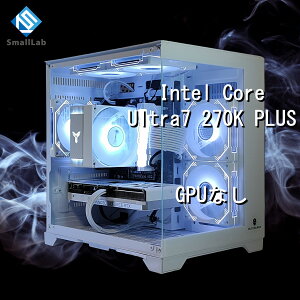 �X���[�����{ Intel Core Ultra 7 270K PLUS �^ GPU�Ȃ� �R���p�N�gLED �Q�[�~���OPC Windows 11 SSD�E������ �I���� ����LAN�@�\ WiFi6E Bluetooth5.3 �z���C�g ��