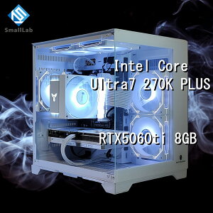 �X���[�����{ Intel Core Ultra 7 270K PLUS �^ RTX5060ti 8GB �R���p�N�gLED �Q�[�~���OPC Windows 11 SSD�E������ �I���� ����LAN�@�\ WiFi6E Bluetooth5.3 �z���C�g ��